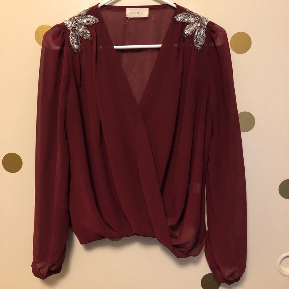 Maroon blouse